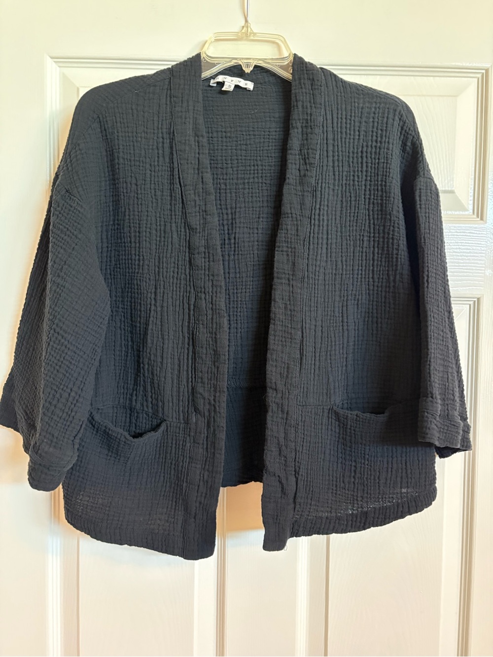 Hyfve Open Front 100% Cotton Cardigan with Pockets